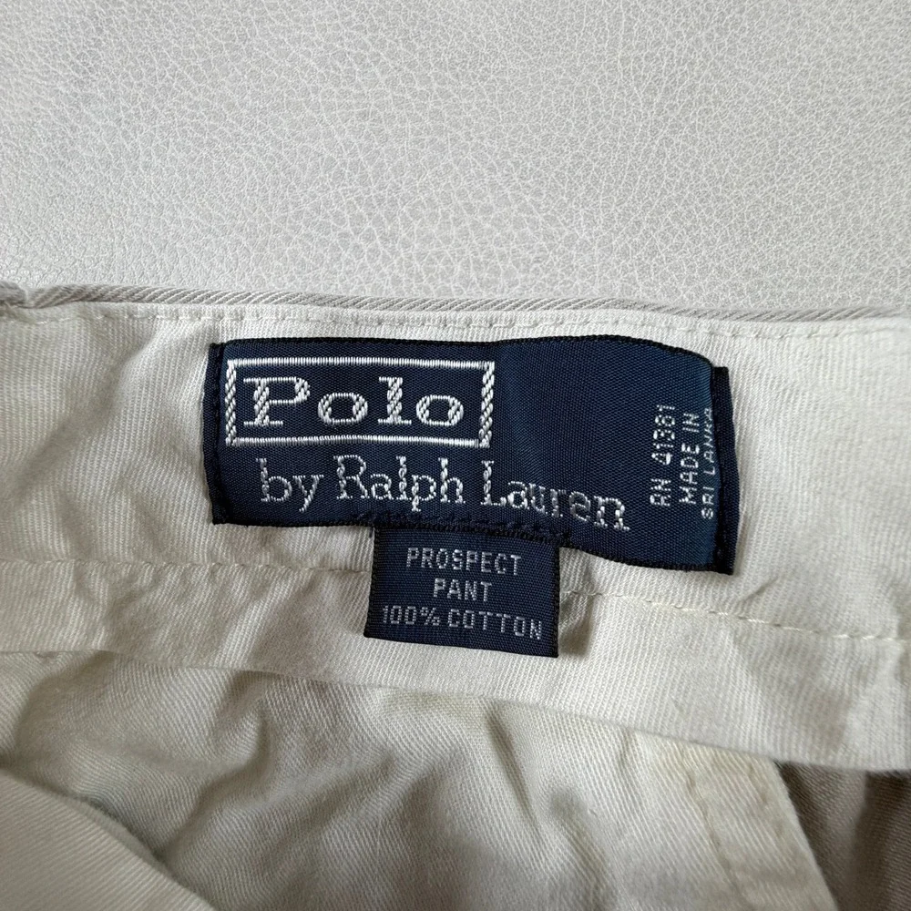Polo Ralph Lauren Prospect Pant Mens 27x32 Tan Khaki Cotton Chino Straight Leg